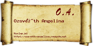 Ozsváth Angelina névjegykártya